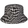 Kapelusz Tekstylny Warped Check Bucket by Kangol czarno-szary