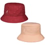 Kapelusz Dwustronny Pucker Check Bucket by Kangol czerwony