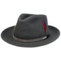 Kapelusz Wełniany Vellacott Fedora by Stetson ciemnoszary