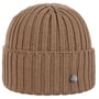 Czapka Dzianinowa z Mankietem Merino by Lierys jasnobrązowy