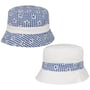 Kapelusz Dwustronny Cotton Check Bucket by McBURN ciemnoniebieski