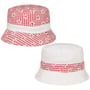 Kapelusz Dwustronny Cotton Check Bucket by McBURN czerwony