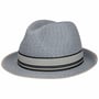 Kapelusz Słomkowy Striped Band Fedora denim