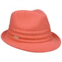 Kapelusz Wełniany Uni Trilby by Seeberger koralowy