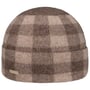 Czapka z Sukna Welnianego Wool Check by Seeberger beżowy