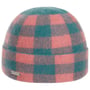 Czapka z Sukna Welnianego Wool Check by Seeberger różowy