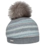 Czapka Milled Wool Faux Fur Pom by Seeberger jasnoniebieski