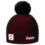 Czapka Beanie Pompon Skipool by Eisbär czarno-czerwony