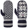 Rękawiczki z Jednym Palcem Isvik Knit by Hestra biało-ciemnoniebieski