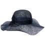 Kapelusz Słomkowy Sinamay Wavy Brim by Seeberger ciemnoniebieski