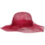 Kapelusz Słomkowy Sinamay Wavy Brim by Seeberger czerwony