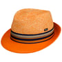 Kapelusz Słomkowy Corinaldo Trilby by Lipodo pomarańczowy