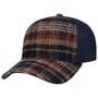 Czapka Trucker Wool Check by Stetson ciemnoniebieski