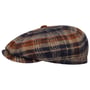 Kaszkiet Hatteras Shetland Plaid by Stetson ciemnoniebieski