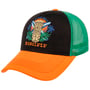 Czapka Trucker Honolulu Vintage by King Kerosin czarno-pomarańczowy