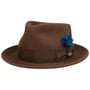 Kapelusz Hartlin LiteFelt Fedora by JJ Hats brązowy