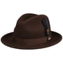 Kapelusz Lormont LiteFelt Fedora by JJ Hats brązowy