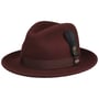 Kapelusz Lormont LiteFelt Fedora by JJ Hats bordowy