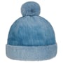 Czapka z Pomponem Fake Fur by Seeberger niebieski