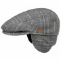 Kaszkiet z Nausznikami Merlino Casual by Mayser szaro-niebieski