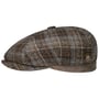 Kaszkiet Emil Wool Check Zechbauer by Mayser brązowy