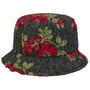 Kapelusz Wełniany Flower Bucket by Gebeana antracytowy