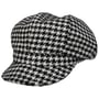Czapka Kaszkiet Houndstooth by Alfonso D’Este czarno-biały