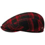 Kaszkiet Flannel Check Driver by JJ Hats czerwono-czarny