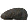 Kaszkiet Burnstead Wool Driver by JJ Hats niebiesko-zielony