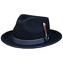 Kapelusz Wełniany Hulbert Fedora by Stetson ciemnoniebieski