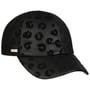 Czapka Faux Leather Leo Print by Seeberger czarno-czarny