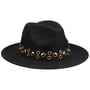 Kapelusz Wełniany Eyelet Band Fedora by Seeberger czarny