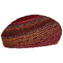 Beret z Dzianiny Multicolour by bedacht pomarańczowy-czerwony