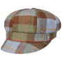 Czapka Kaszkiet Liasca Wool Check by Lierys brązowo-niebieski