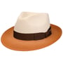 Kapelusz Słomkowy Oakerton Fedora by Stetson biało-pomarańczowy