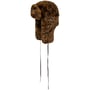 Czapka Pilotka Leo Fake Fur by Kangol brązowy