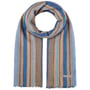 Szalik na Lato Jarnvik Stripe by Stetson brązowo-niebieski