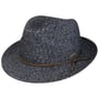 Kapelusz Washed Braid Trilby by Stetson ciemnoniebieski