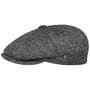 Kaszkiet Harris Tweed Herringbone by Lierys czarno-szary