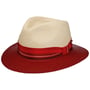 Kapelusz Panama Calviro Traveller by Stetson naturalny-czerwony