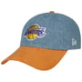 Czapka NBA Denim Midi Lakers by New Era niebiesko-żółty