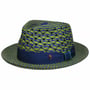 Kapelusz Panama Blue & Green by Alfonso D’Este niebiesko-zielony