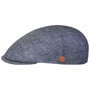 Kaszkiet Lniany Sidney Herringbone by Mayser niebieski