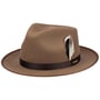 Kapelusz Wełniany Stenbrick Fedora by Stetson jasnobrązowy