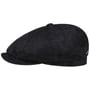 Kaszkiet 8 Panel Goat Suede by JJ Hats ciemnoniebieski