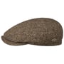 Kaszkiet Harris Tweed Driver by JJ Hats khaki