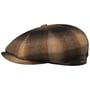 Kaszkiet Hatteras Italian Wool Check by Stetson beżowo-czarny