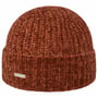 Czapka z Mankietem Chenille by Seeberger brązowy
