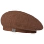 Beret z Dzianiny Uni Mohair by Lierys brązowy