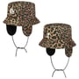 Kapelusz Interlock Leo Bucket by Kangol beżowo-czarny